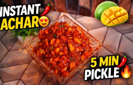 5 Min Mango Pickle That Tastes Like Store-Bought - Fresh Byte Kitchen