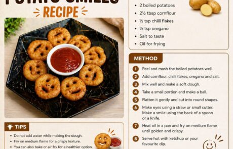 Crispy Potato Smiles - Fresh Byte Kitchen