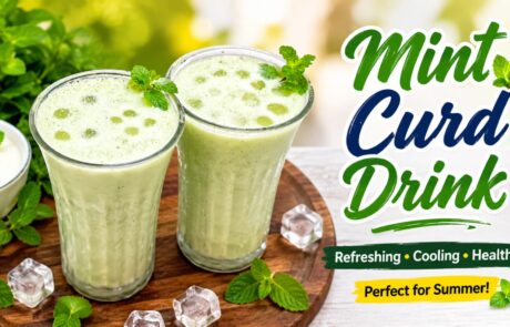 Refreshing Mint Curd Drink Recipe - Fresh Byte Kitchen