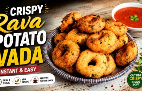 Crispy Rava Potato Vada - Fresh Byte Kitchen