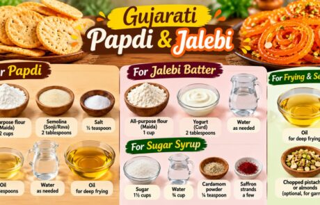 Gujarati Papdi & Jalebi Recipe – photo 1 - Fresh Byte Kitchen Gujarati Papdi & Jalebi Recipe - photo 1