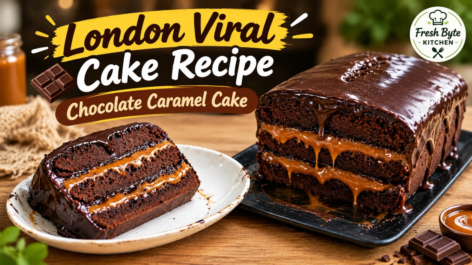London Viral Cake Recipe - Fresh Byte Kitchen